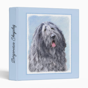 Bergamasco Sheepdog Painting - Cute Original Dog A Binder