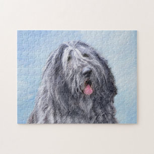 Bergamasco Sheepdog Painting - Cute Original Dog A Jigsaw Puzzle