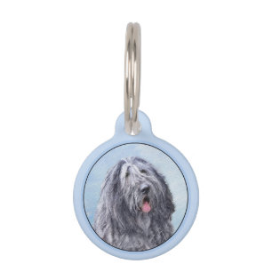 Bergamasco Sheepdog Painting - Cute Original Dog A Pet Tag