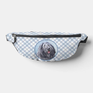 Bergamasco Sheepdog Shepherd Painting Cute Dog Art Fanny Pack