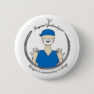 Bergen Community College Surgical Technologist 2 Inch Round Button