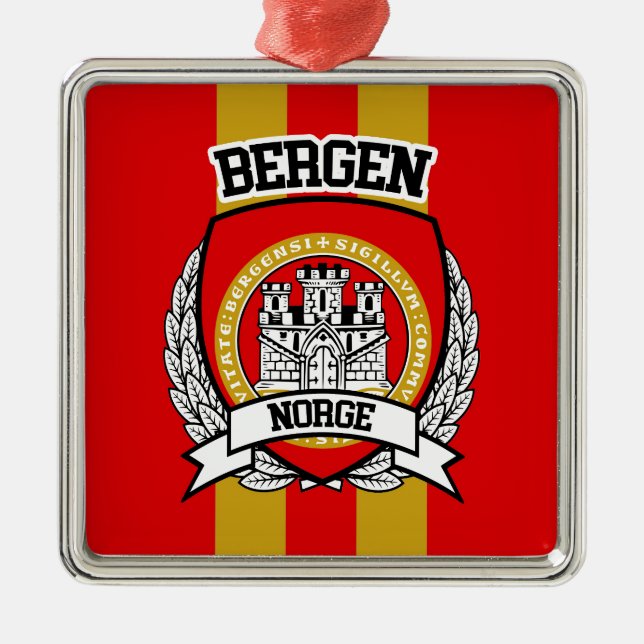 Bergen Metal Ornament (Front)