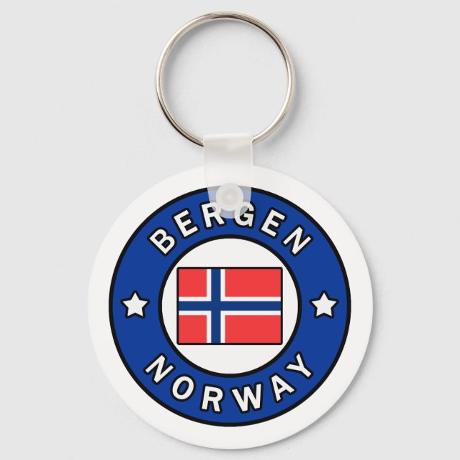 Bergen Norway Keychain (Front)