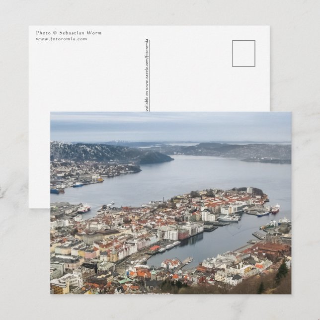 Bergen Norway Postcard (Front/Back)