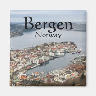 Bergen Norway Souvenir Magnet
