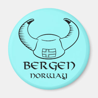 Bergen Norway Viking Hat Magnet