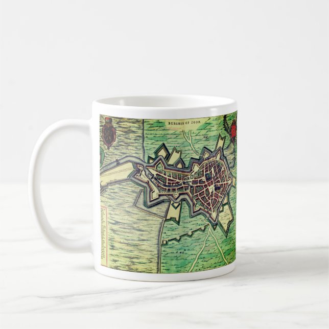 Bergen op Zoom in 1649 Coffee Mug (Left)