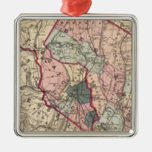 Bergen, Passaic Cos, NJ Metal Ornament