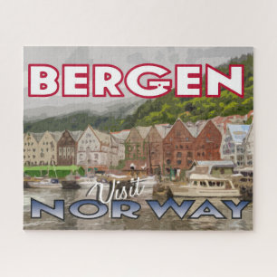 Bergen, Visiter Norvège Puzzle