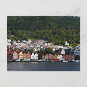 Bergen Waterfront, Norway Postcard