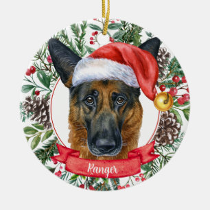 Berger Allemand Custom Chien Ornement de Noël