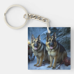 Berger Allemand décoration de Noël de traîneau enn