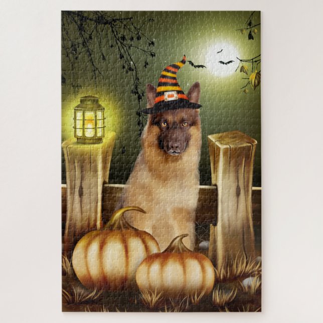 Berger allemand Halloween Jigsaw Puzzle (Vertical)