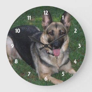 Berger allemand : Horloge murale