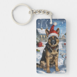 Berger Allemand Noël Merveilleux Hiver Joie
