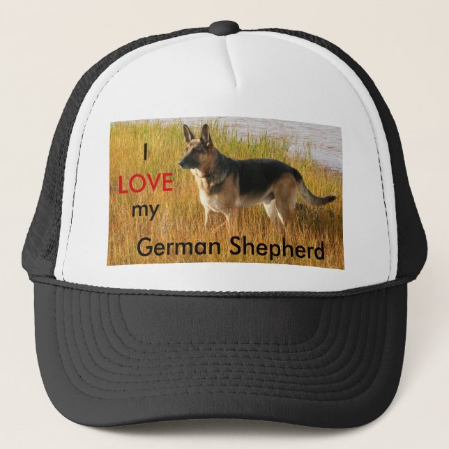 berger allemand photo sur le Casquette de bal (Devant)