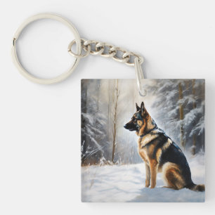 Berger Allemand Qu'il neige Noël