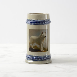 Berger Blanc Suisse Dog Beer Stein