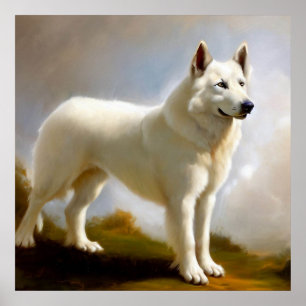 Berger Blanc Suisse Dog  Poster