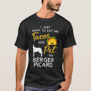 Berger Picard Dog Tacos Owner Christmas Birthday T-Shirt