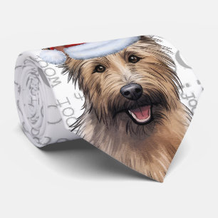 Berger Picard Funny Woof Christmas Dog Lover Tie