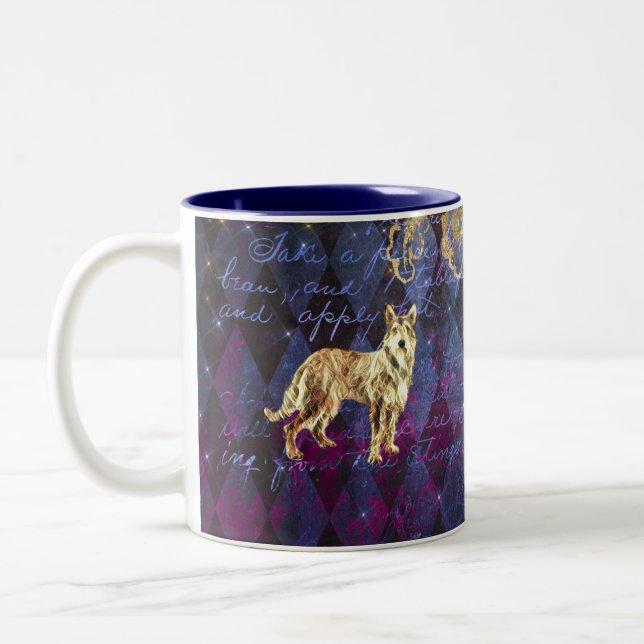 Berger Picard Mug - Fawn and Brindle (Left)