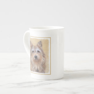 Berger Picard Painting - Cute Original Dog Art Bone China Mug