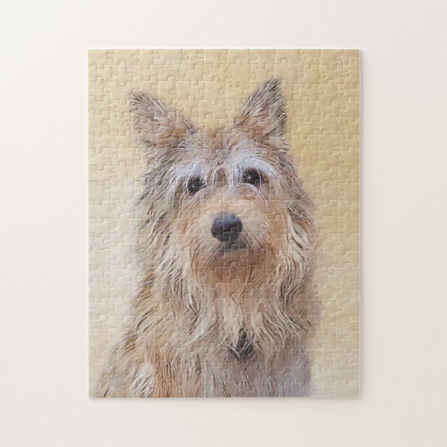 Berger Picard Painting - Cute Original Dog Art Jigsaw Puzzle (Vertical)