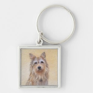 Berger Picard Painting - Cute Original Dog Art Keychain