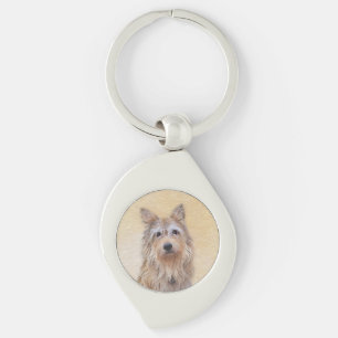 Berger Picard Painting - Cute Original Dog Art Keychain