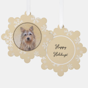 Berger Picard Painting - Cute Original Dog Art Ornament Card