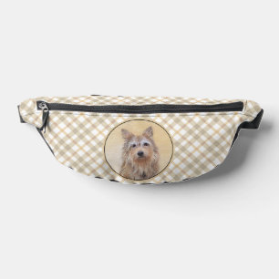 Berger Picard Shepherd Dark Fawn Painting Dog Art Fanny Pack