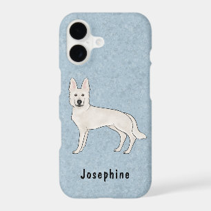 Berger Suisse blanc GSD mignon chien avec nom