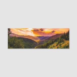 Berglandschaft Name Tag