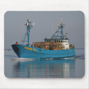 Bering Sea, Crab Boat in Dutch Harbour, AK Mouse Pad