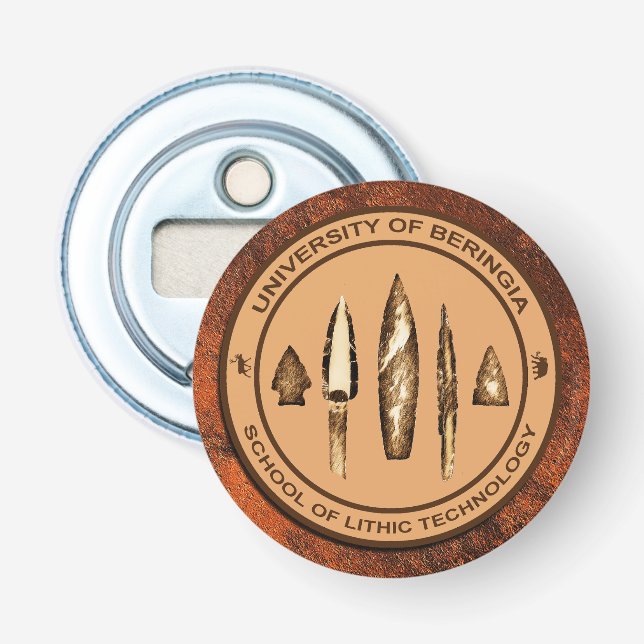 Beringia School of Lithic Technology Bottle Opener (Front)