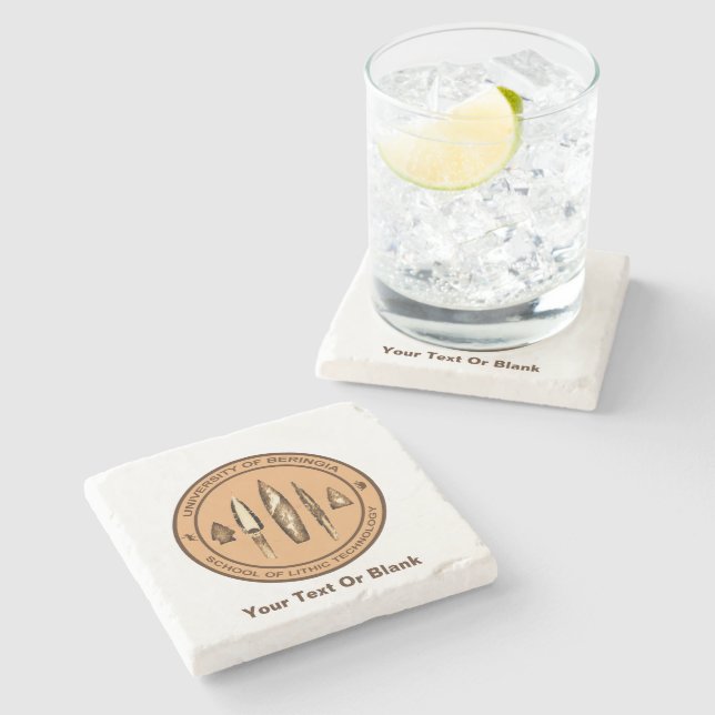 Beringia School of Lithic Technology Stone Coaster (Side)
