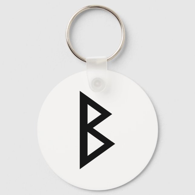 BERKANA RUNE KEYCHAIN (Front)