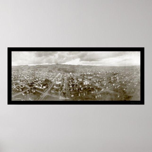 Berkeley Airship Photo 1908 Poster (Front)