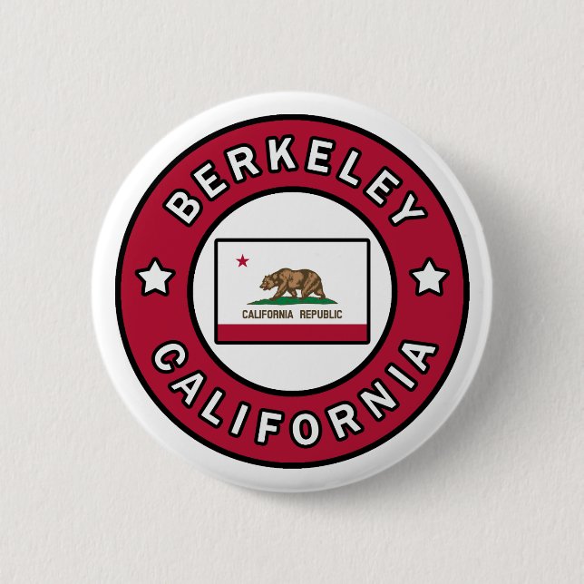Berkeley California 2 Inch Round Button (Front)