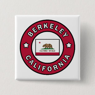Berkeley California 2 Inch Square Button