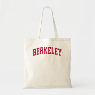 Berkeley California CA Vintage Sports Design Red D Tote Bag