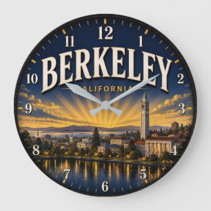 Berkeley California Golden State College Large Clock