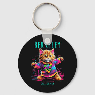 Berkeley California Usa Fun Cute Colourful Dancing Keychain