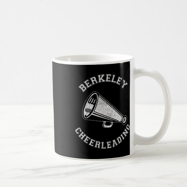 Berkeley Cheer Distressed Retro 90's Cheerleader  Coffee Mug (Right)
