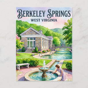 Berkeley Springs State Park USA Postcard