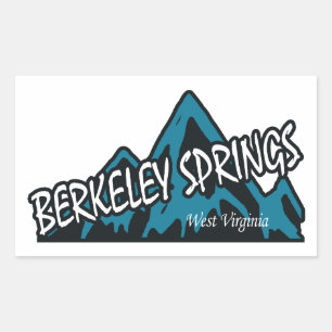 Berkeley Springs West Virginia Mountains Sticker