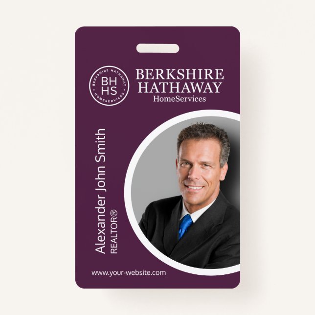 Berkshire Hathaway ID Card Badge (Front)