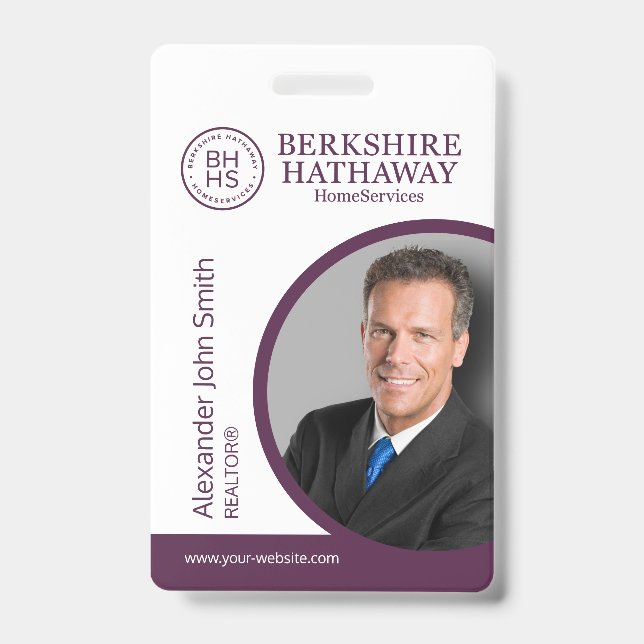 Berkshire Hathaway ID Card Badge (Front)