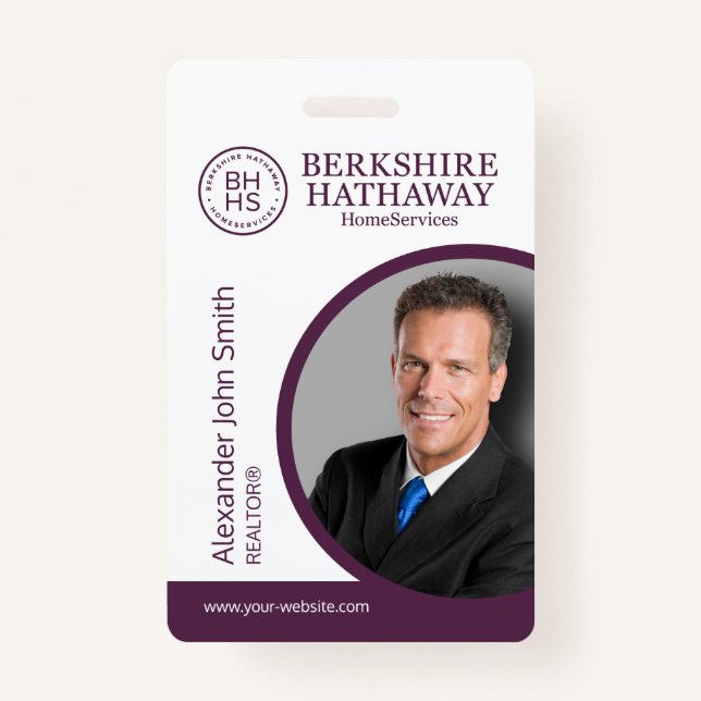 Berkshire Hathaway ID Card Badge (Front)